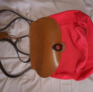 Dooney and Bourke Red Nylon Backpack